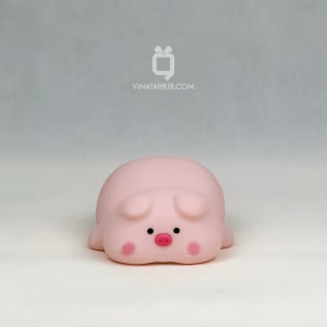 چراغ خواب سیلیکونی خوک صورتی (Pink Piggy): شب‌خواب لمسی