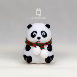 چراغ خواب سیلیکونی پاندا شال‌گردن‌دار: شب‌خواب لمسی رنگی