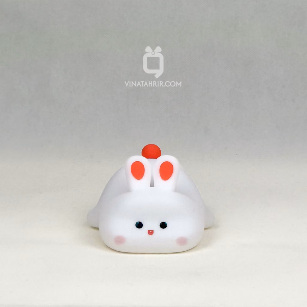 چراغ خواب سیلیکونی خرگوش خوابیده (Sleepy Bunny): شب‌خواب لمسی