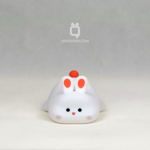 چراغ خواب سیلیکونی خرگوش خوابیده (Sleepy Bunny): شب‌خواب لمسی