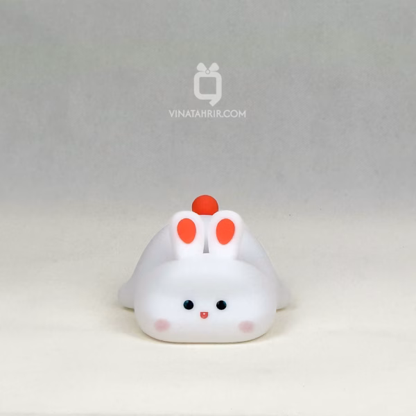 چراغ خواب سیلیکونی خرگوش خوابیده (Sleepy Bunny): شب‌خواب لمسی