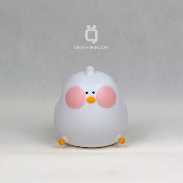 چراغ خواب سیلیکونی جوجه لپ‌گلی (Blushing Chick): شب‌خواب لمسی