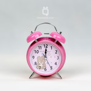 ساعت رومیزی فلزی فانتزی شماطه‌دار کد 02