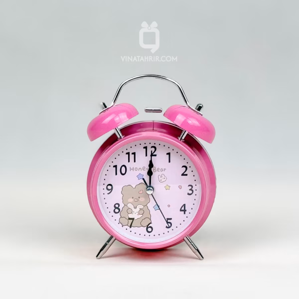 ساعت رومیزی فلزی فانتزی شماطه‌دار کد 02