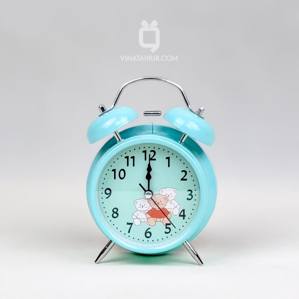 ساعت رومیزی فلزی فانتزی شماطه‌دار کد 03