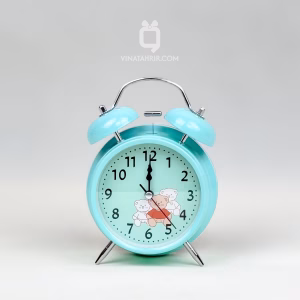 ساعت رومیزی فلزی فانتزی شماطه‌دار کد 03