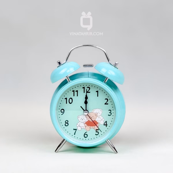 ساعت رومیزی فلزی فانتزی شماطه‌دار کد 03