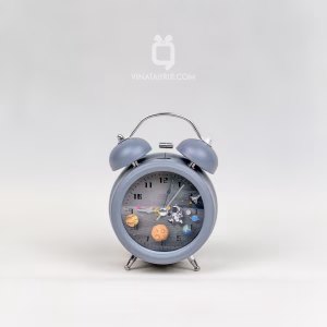 ساعت فلزی رومیزی مینی فانتزی شماطه‌دار: آلارم قوی کد 04