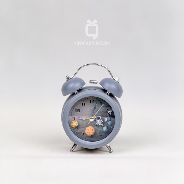 ساعت فلزی رومیزی مینی فانتزی شماطه‌دار: آلارم قوی کد 04