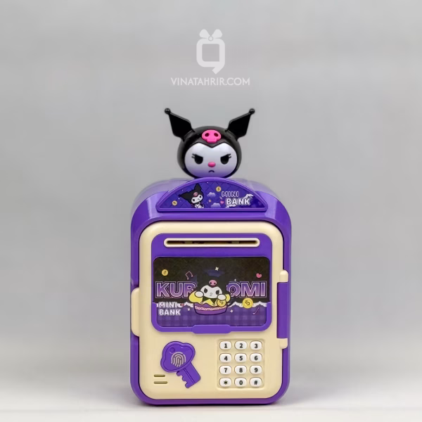 گاوصندوق فانتزی طرح کرومی (Kuromi) سانریو: قلک هوشمند رمزدار گاوصندوق فانتزی طرح کرومی (Kuromi) سانریو: قلک هوشمند رمزدار