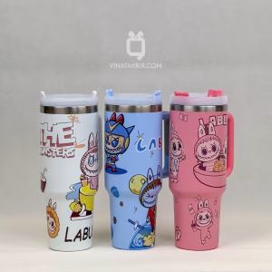 تراول ماگ طرح استنلی Labubu: ماگ کلکسیونی طرح لبوبو