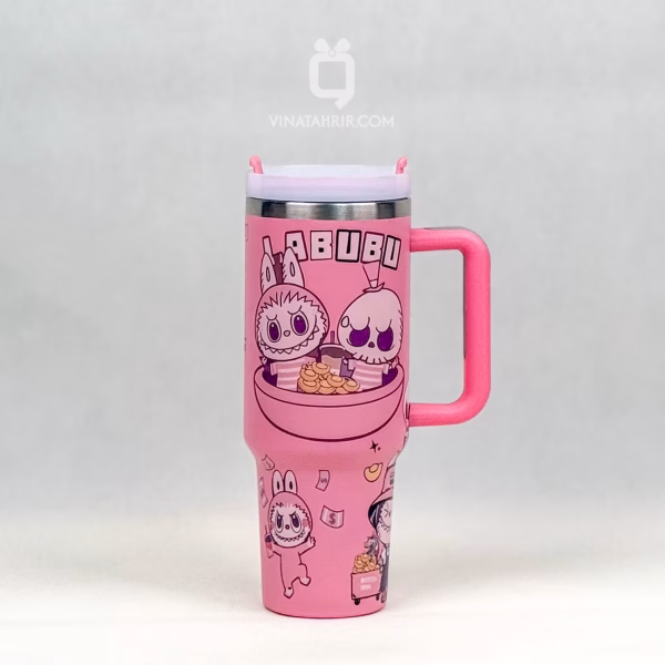 تراول ماگ طرح استنلی Labubu: ماگ کلکسیونی طرح لبوبو
