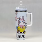 تراول ماگ طرح استنلی Labubu: ماگ کلکسیونی طرح لبوبو