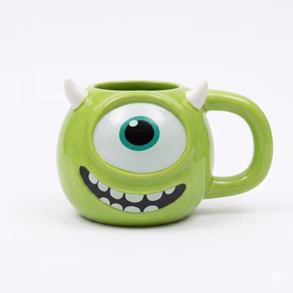 ماگ سرامیکی طرح مایک وازوسکی (Mike Wazowski) سه بعدی فانتزی