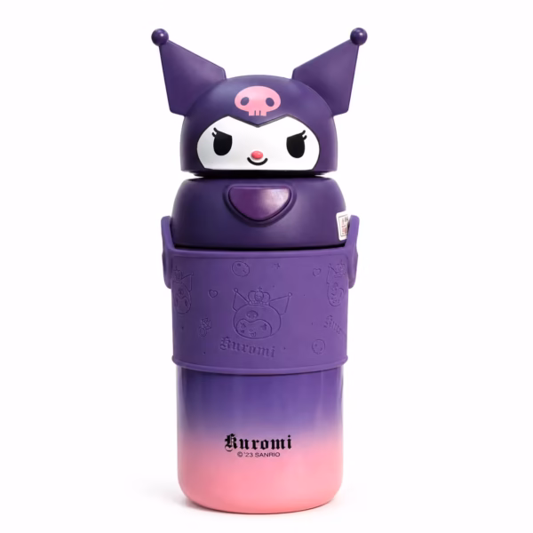تراول ماگ اورجینال سانریو طرح کورومی (Kuromi) سر عروسکی تراول ماگ اورجینال سانریو طرح کورومی (Kuromi) سر عروسکی
