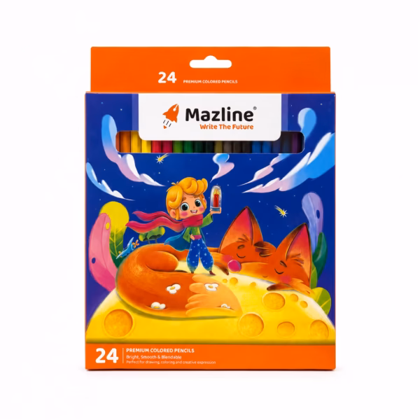 مداد رنگی ۲۴ رنگ پریمیوم مازلاین (Mazline)