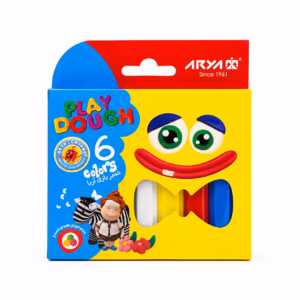 خمیر بازی مقوایی ۶ رنگ آریا (Arya Play Dough)